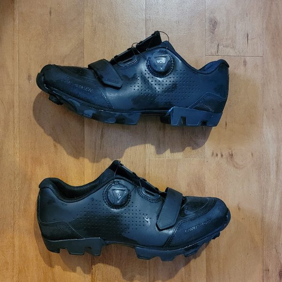 Black Bontrager Foray Mountain Bike Shoe with SPD Clips Size 40 Women's 8.5 - Picture 1 of 16
